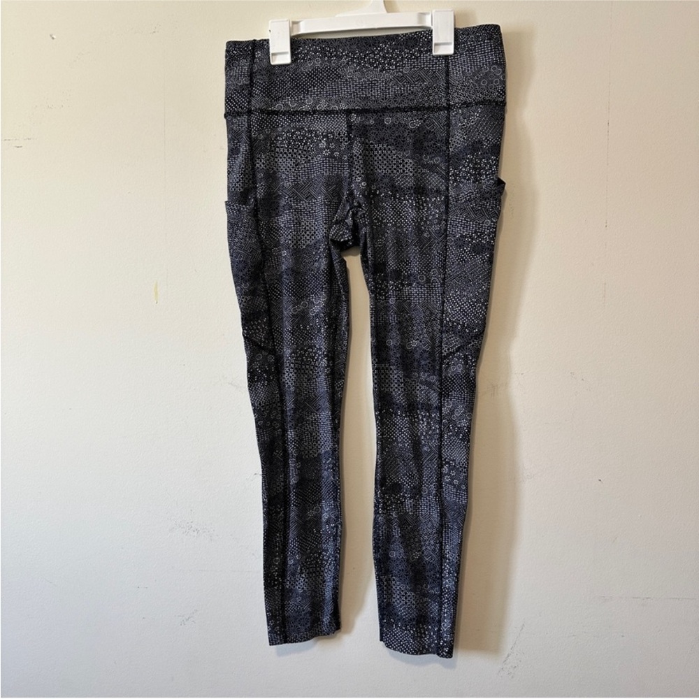Lululemon Fast & Free 7/8 Tight II *Nulux 25" - Meisai White Black - Picture 6 of 6